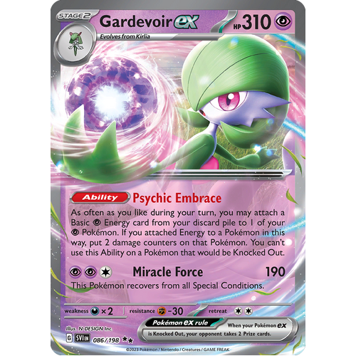 Gardevoir ex 086/198 Double Rare Scarlet & Violet Pokemon Card