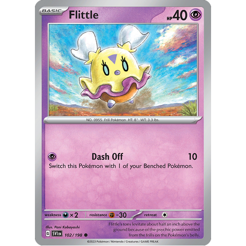 Flittle 102/198 Common Scarlet & Violet Pokemon Card