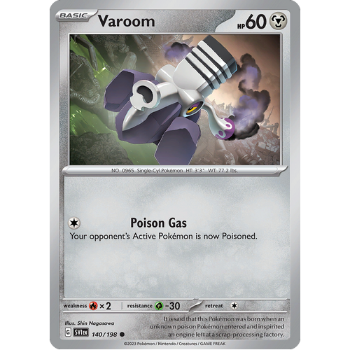 Varoom 140/198 Common Scarlet & Violet Pokemon Card