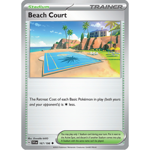 Beach Court 167/198 Uncommon Scarlet & Violet Pokemon Card