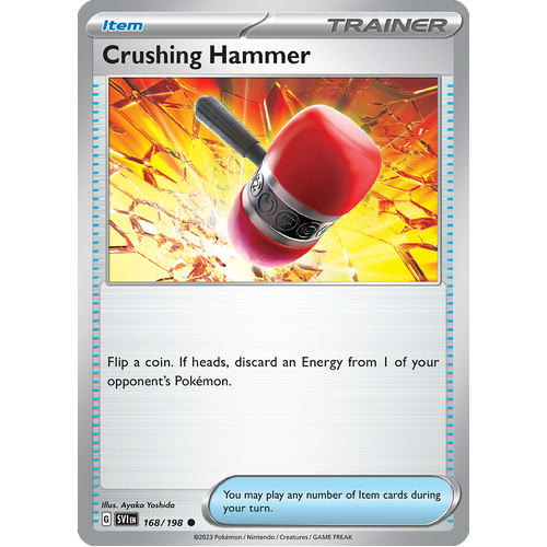 Crushing Hammer 168/198 Common Scarlet & Violet Pokemon Card