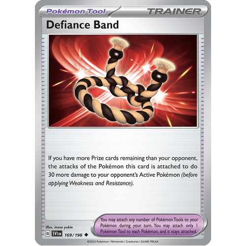 Defiance Band 169/198 Uncommon Scarlet & Violet Pokemon Card