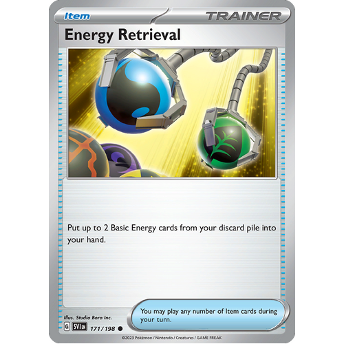 Energy Retrieval 171/198 Common Scarlet & Violet Pokemon Card