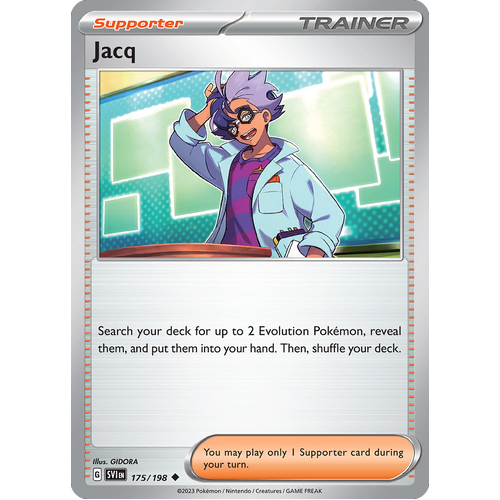 Jacq 175/198 Uncommon Scarlet & Violet Pokemon Card