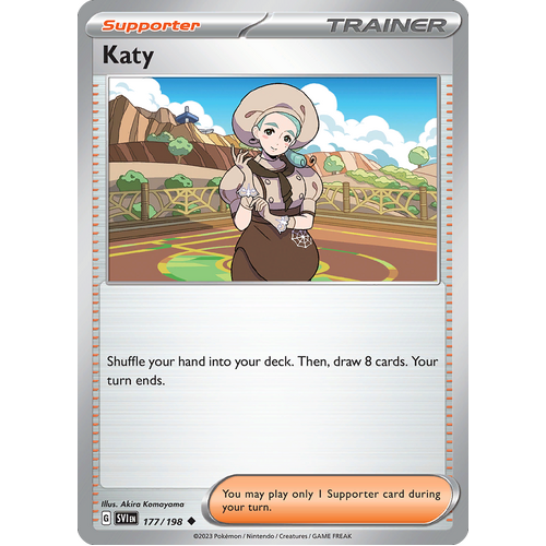 Katy 177/198 Uncommon Scarlet & Violet Pokemon Card