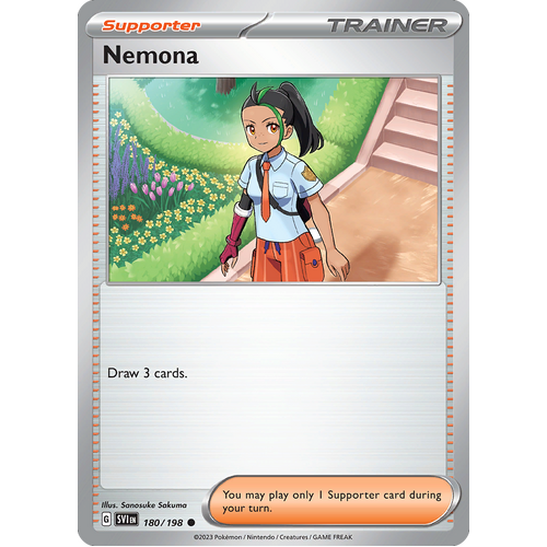 Nemona 180/198 Common Scarlet & Violet Pokemon Card