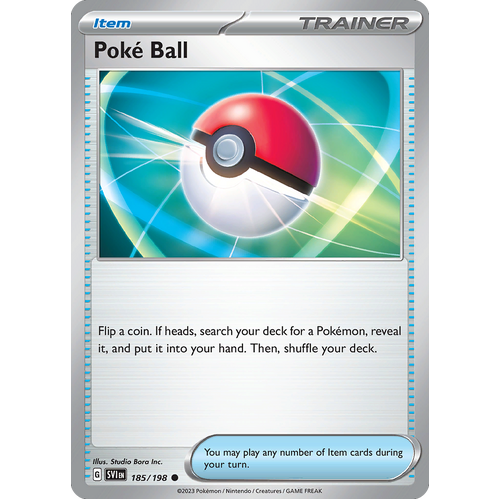 Poke Ball 185/198 Common Scarlet & Violet Pokemon Card