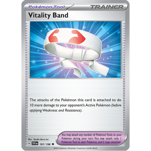 Vitality Band 197/198 Uncommon Scarlet & Violet Pokemon Card