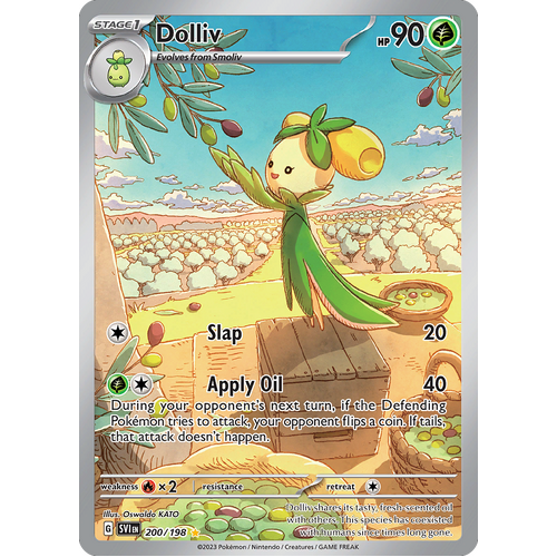 Dolliv 200/198 Illustration Rare Scarlet & Violet Pokemon Card