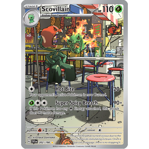 Scovillain 202/198 Illustration Rare Scarlet & Violet Pokemon Card