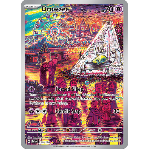 Drowzee 210/198 Illustration Rare Scarlet & Violet Pokemon Card
