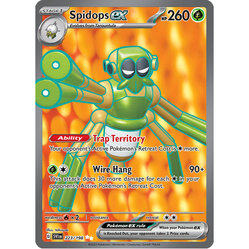 Spidops ex 223/198 Ultra Rare Scarlet & Violet Pokemon Card