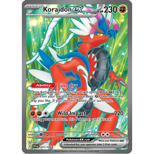 Koraidon ex 231/198 Ultra Rare Scarlet & Violet Pokemon Card