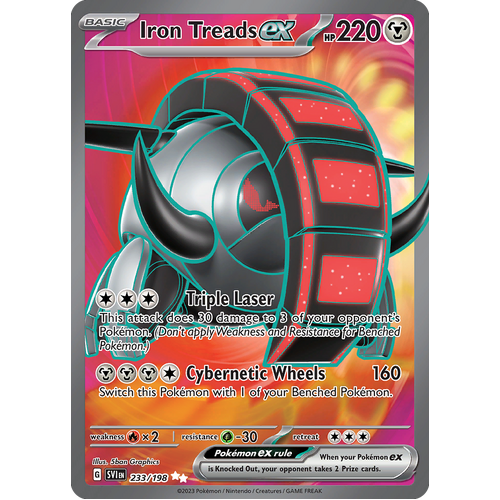 Iron Treads ex 233/198 Ultra Rare Scarlet & Violet Pokemon Card