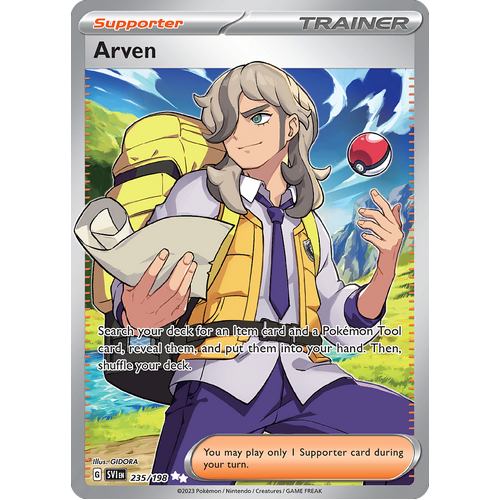 Arven 235/198 Ultra Rare Scarlet & Violet Pokemon Card