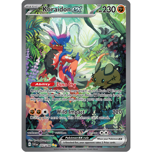 Koraidon ex 247/198 Special Illustration Rare Scarlet & Violet Pokemon Card