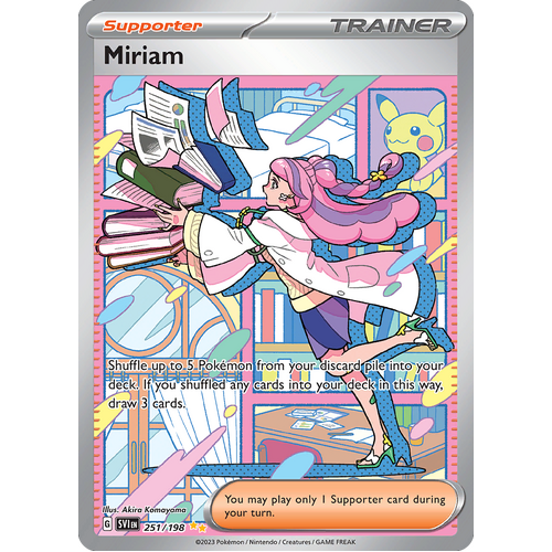 Miriam 251/198 Special Illustration Rare Scarlet & Violet Pokemon Card