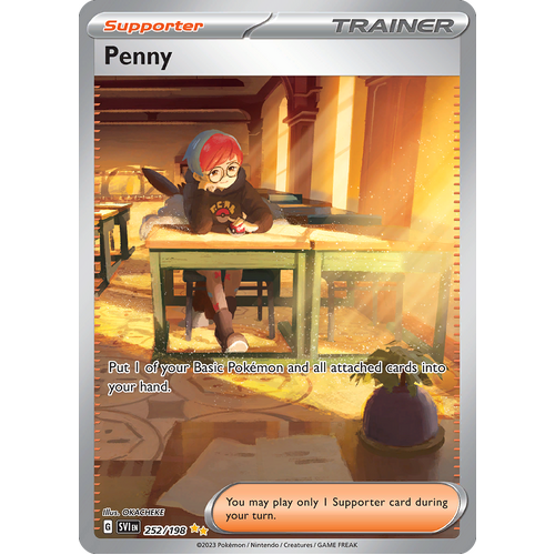 Penny  252/198 Special Illustration Rare Scarlet & Violet Pokemon Card